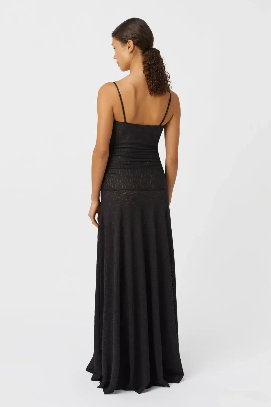 Camilla & Marc Camille Lace Maxi Dress Black Size 8 for rent on The Volte - main image