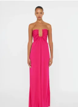 Arced Palm Strapless Dress Size 8 for rent on The Volte - image 1