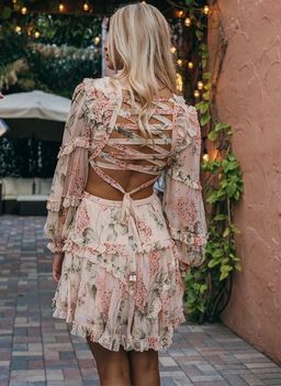 Zimmerman Prima Cutout Dress Print Size 8 for rent on The Volte - image 4
