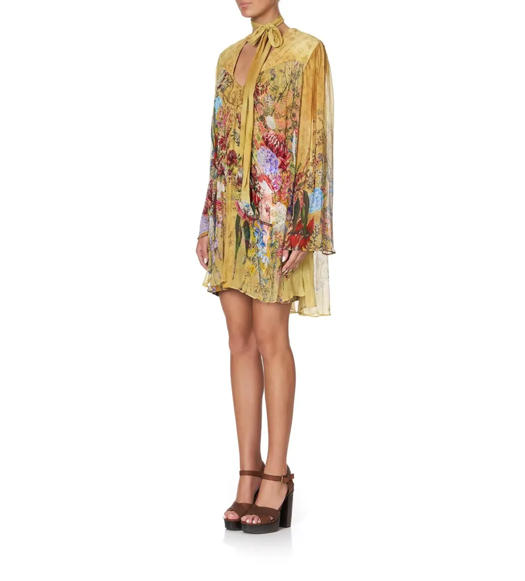 Camilla Among The Gumtrees Short Dress with Yoke Size S / AU 10 for rent on The Volte - main image