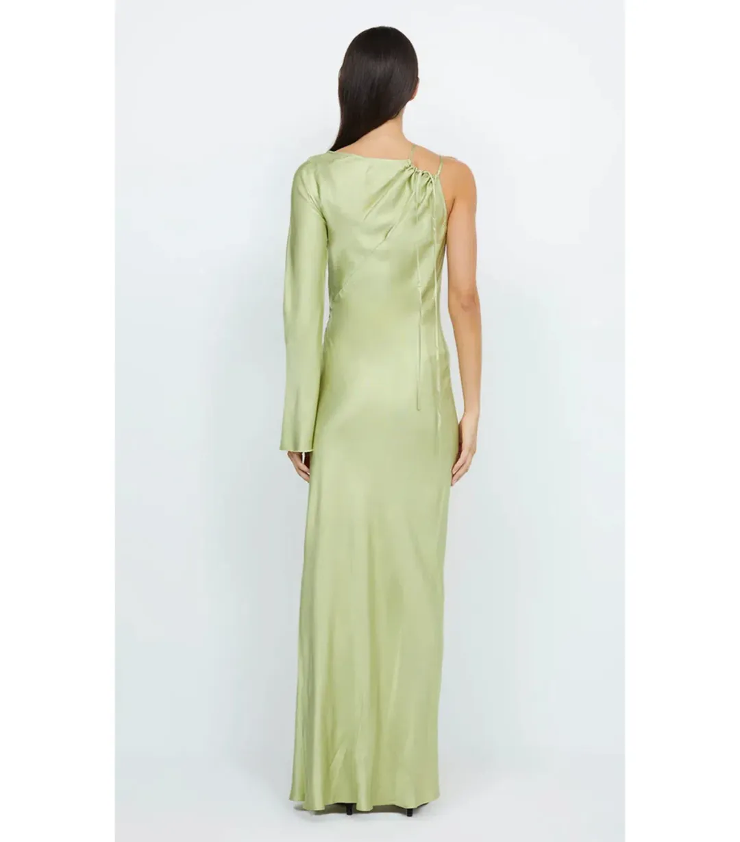 Bec & Bridge Kai Asym Maxi Dress Pear Size AU 6  for rent on The Volte - main image