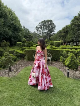 AJE Behold Maxi Dress Pink Boldy Blooming (Size 8) for rent on The Volte - image 2