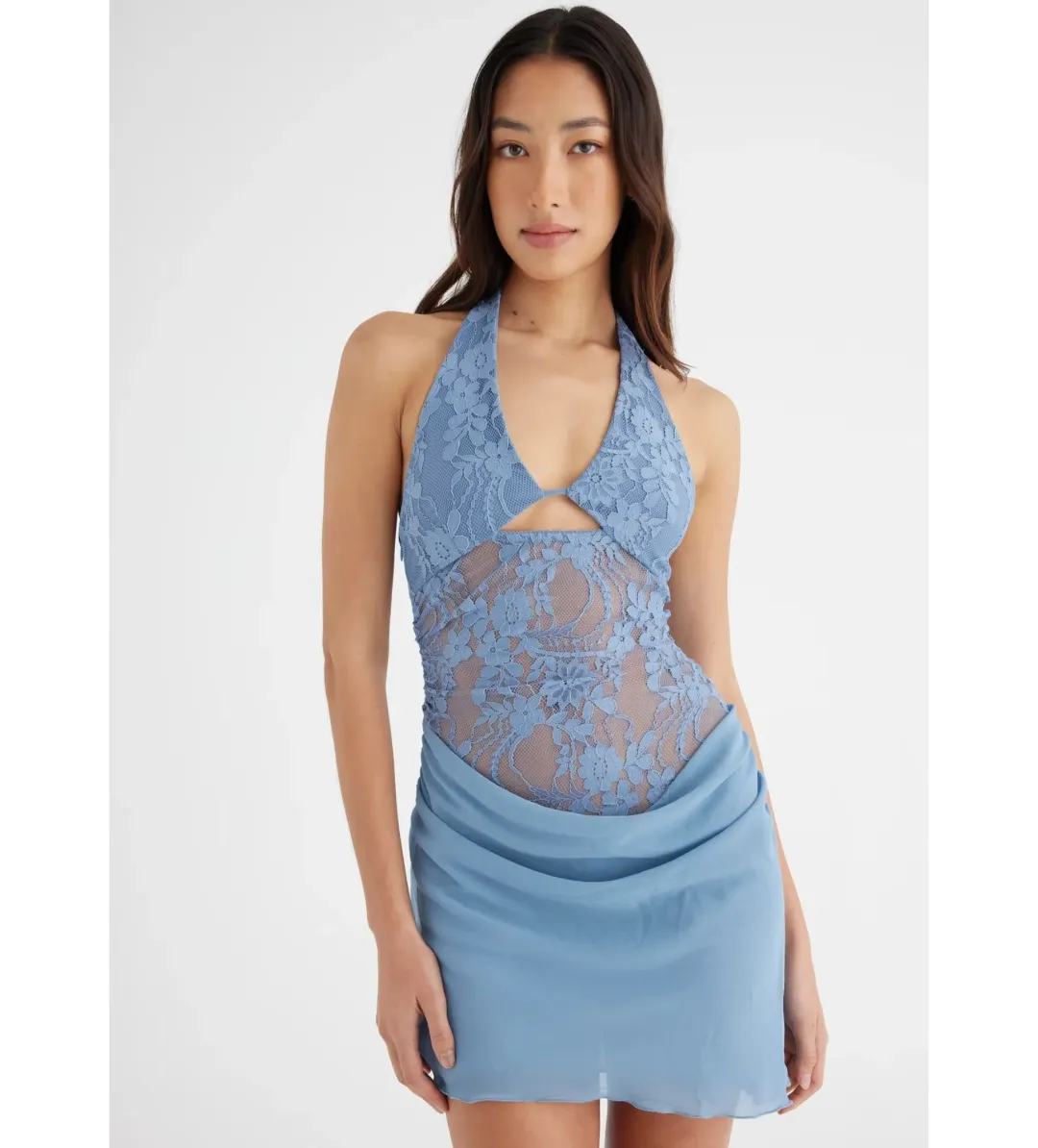 Benni Rocky Mini Dress in Storm Size AU 6 for rent on The Volte - main image