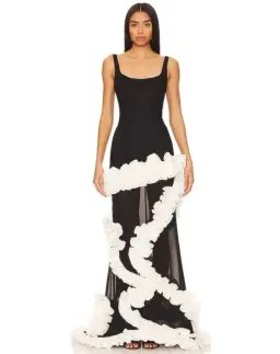 NBD Wisteria Gown Black Size 6 for rent on The Volte - image 1
