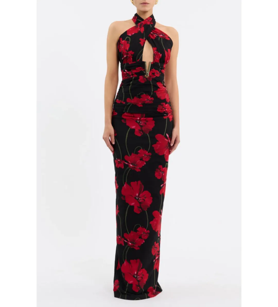 Rebecca Vallance Poppy Fields Maxi Dress Floral  Size 8  for rent on The Volte - main image