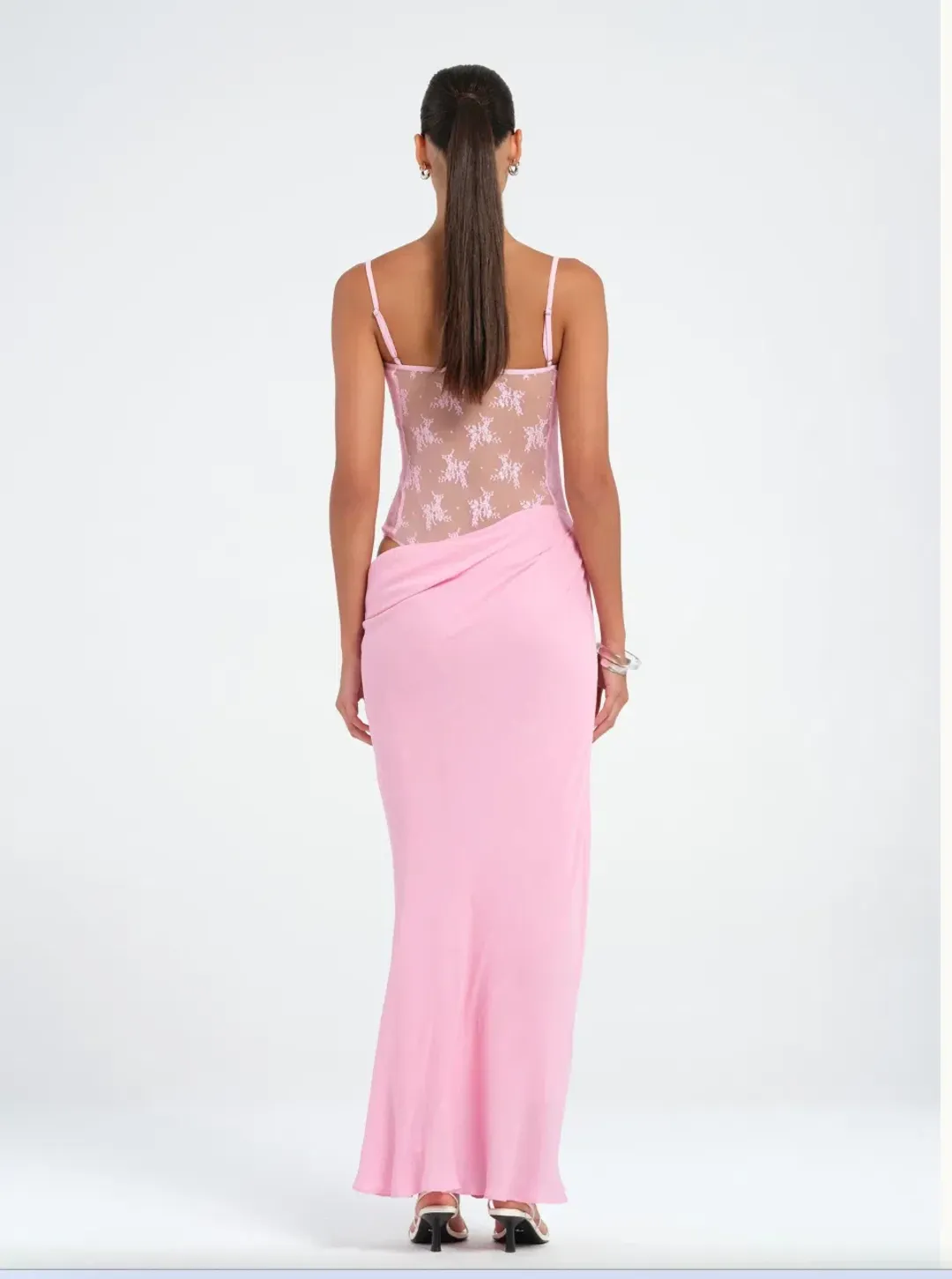 Benni Akio Maxi Dress Pink Size 6 for rent on The Volte - main image
