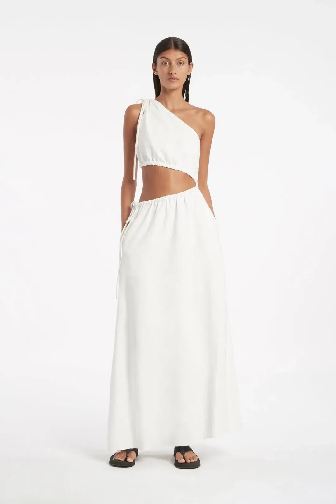  Sir The Label Blanche Asymmetrical Gown White Size  8 for rent on The Volte - main image