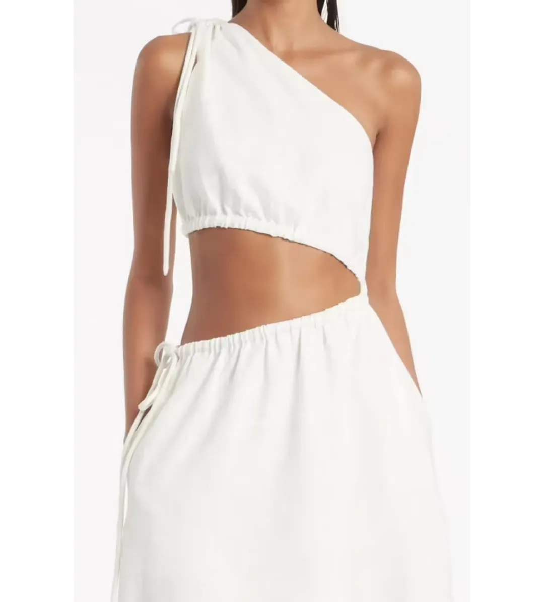  Sir The Label Blanche Asymmetrical Gown White Size  8 for rent on The Volte - main image
