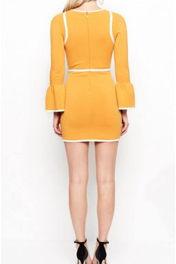 Alice McCall I'm Here Mini Dress Turmeric Yellow Size 10 for rent on The Volte - image 2