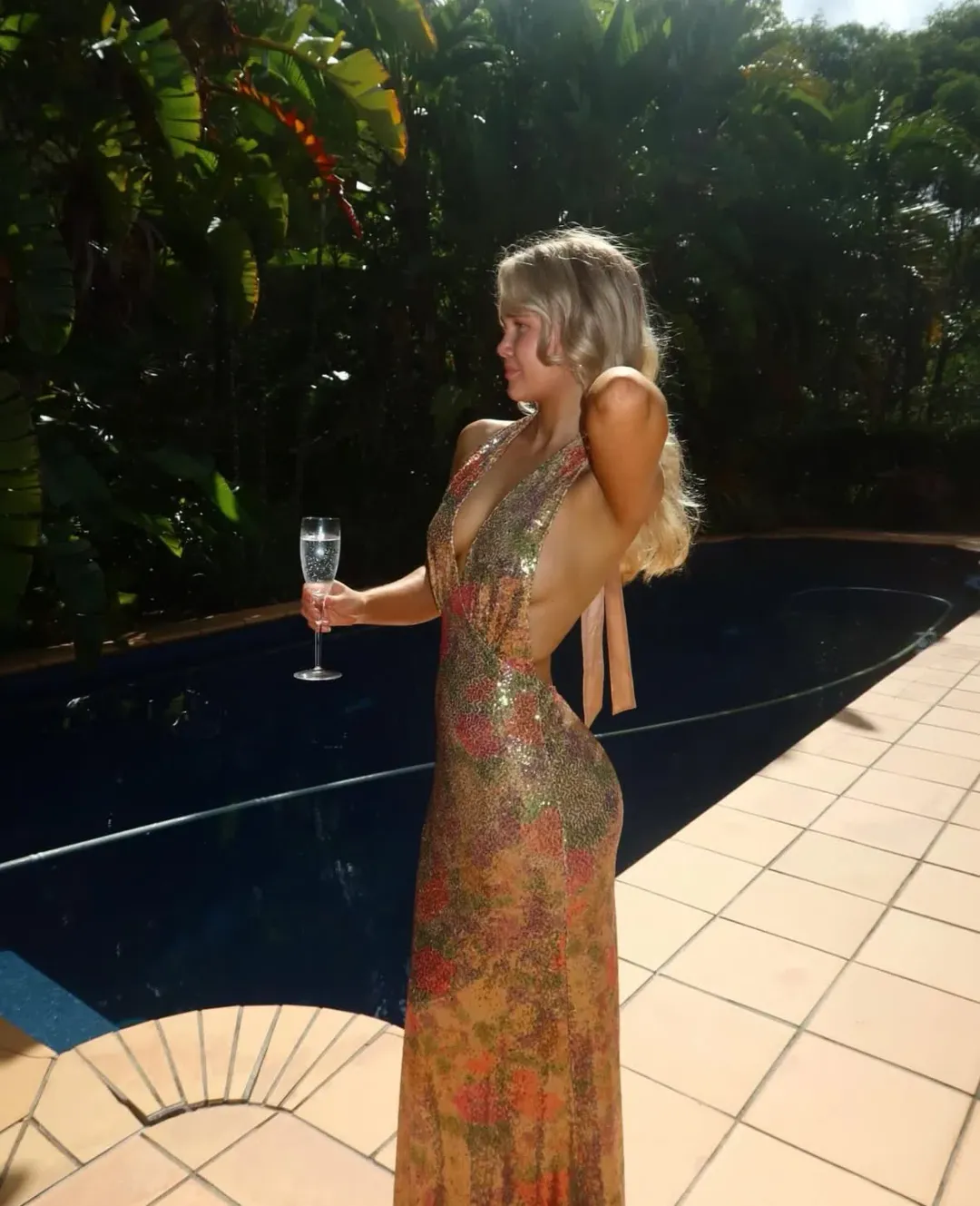 Fait Par Foutch Liana Dress Fleur Sequin Size XS/AU 6 for rent on The Volte - main image