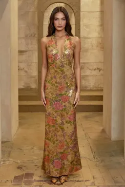 Fait Par Foutch Liana Dress Fleur Sequin Size XS/AU 6 for rent on The Volte - image 3