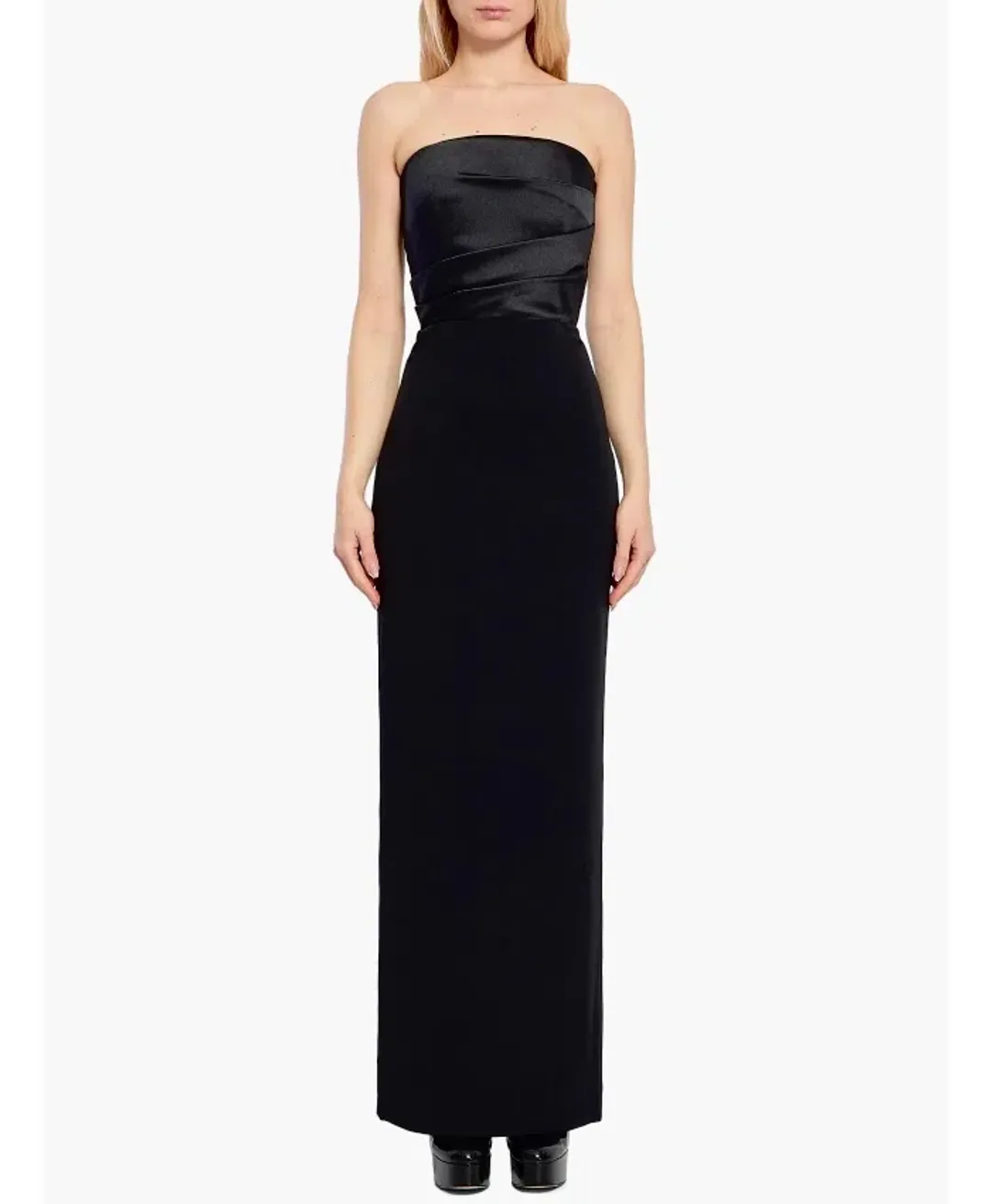 Solace London - The Afra Maxi Dress in Black for rent on The Volte - main image