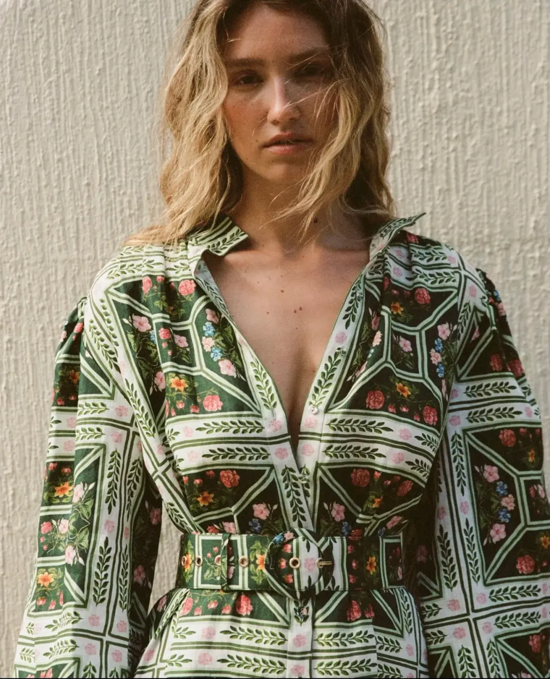 Palm Noosa Noddy Dress Size 14 Flora Tile for rent on The Volte - main image