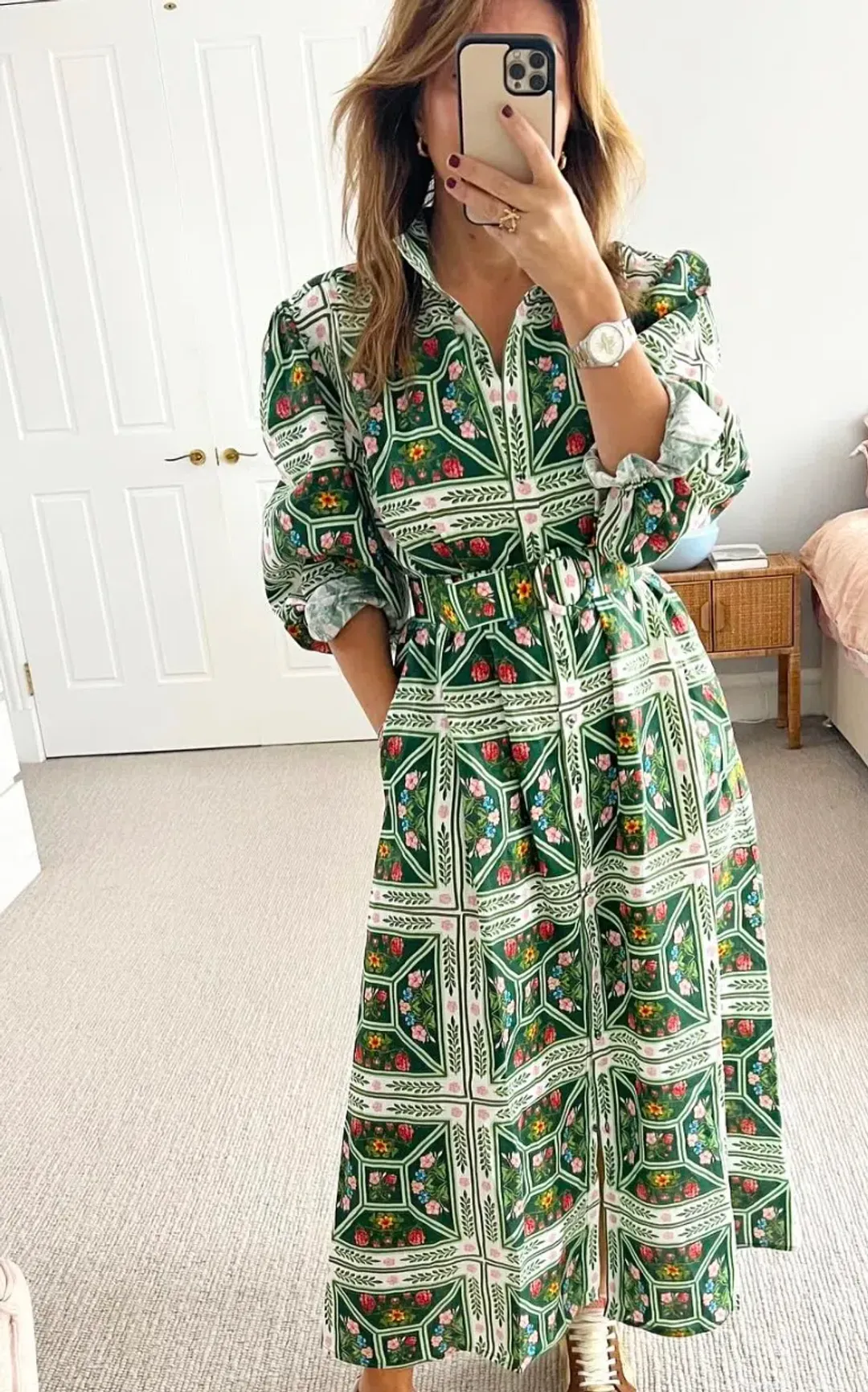 Palm Noosa Noddy Dress Size 14 Flora Tile for rent on The Volte - main image