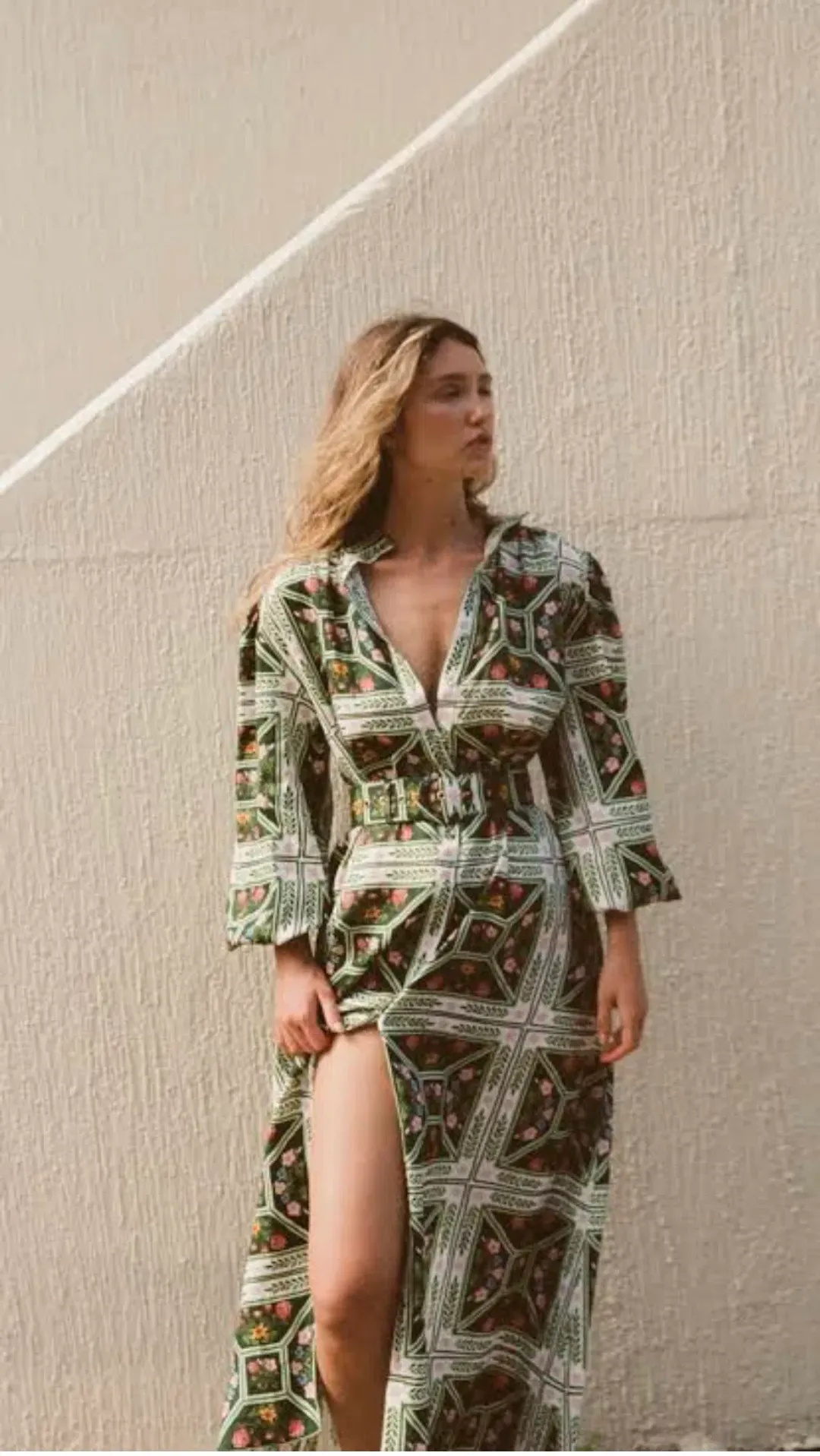 Palm Noosa Noddy Dress Size 14 Flora Tile for rent on The Volte - main image