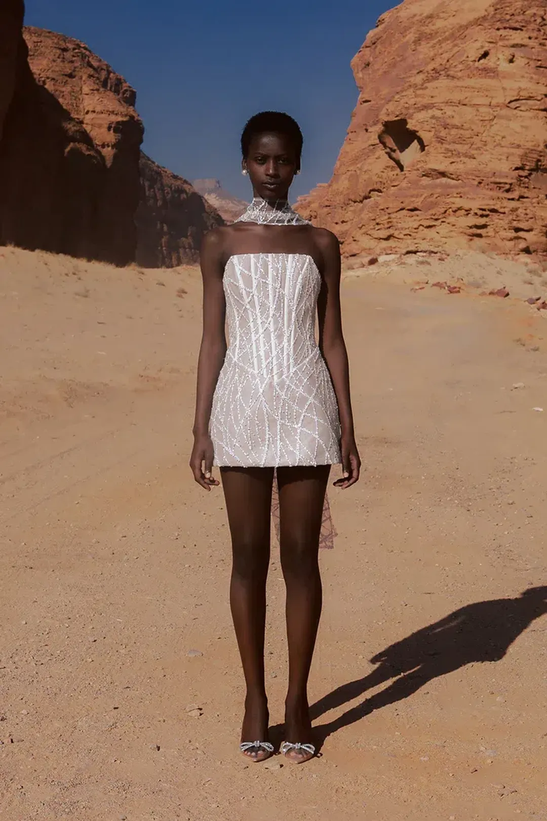 ELIYA THE LABEL Leora Dress and Ayla Beaded Scarf Size M for rent on The Volte - main image