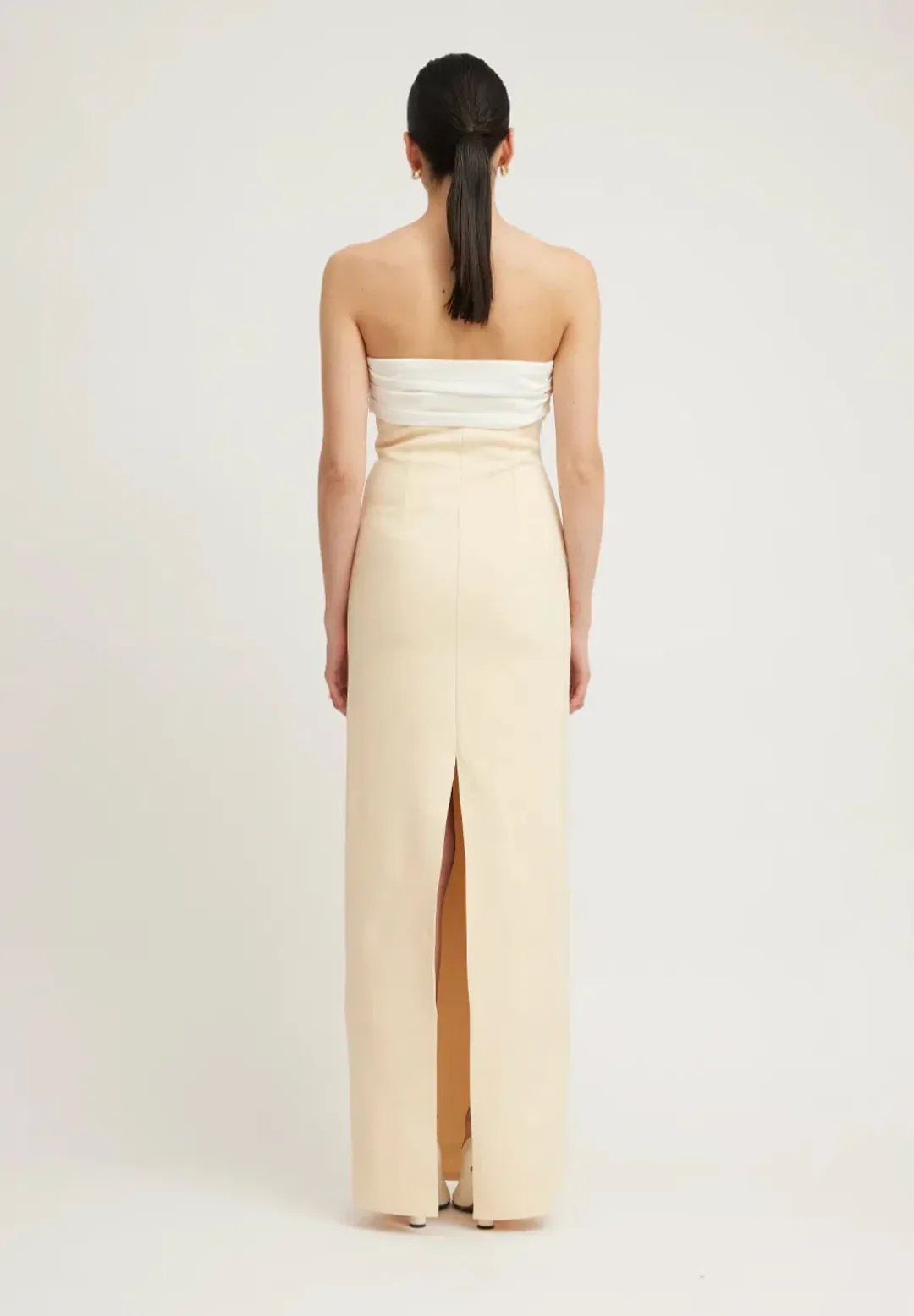 Tojha Kasai Dress Lemon/Ivory Size S / AU 8 for rent on The Volte - main image