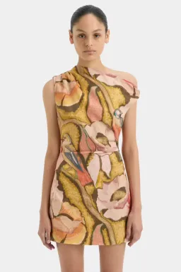 Sir the Label Talulah Knot Mini Dress Sanderling Floral Size 8 for rent on The Volte - image 2