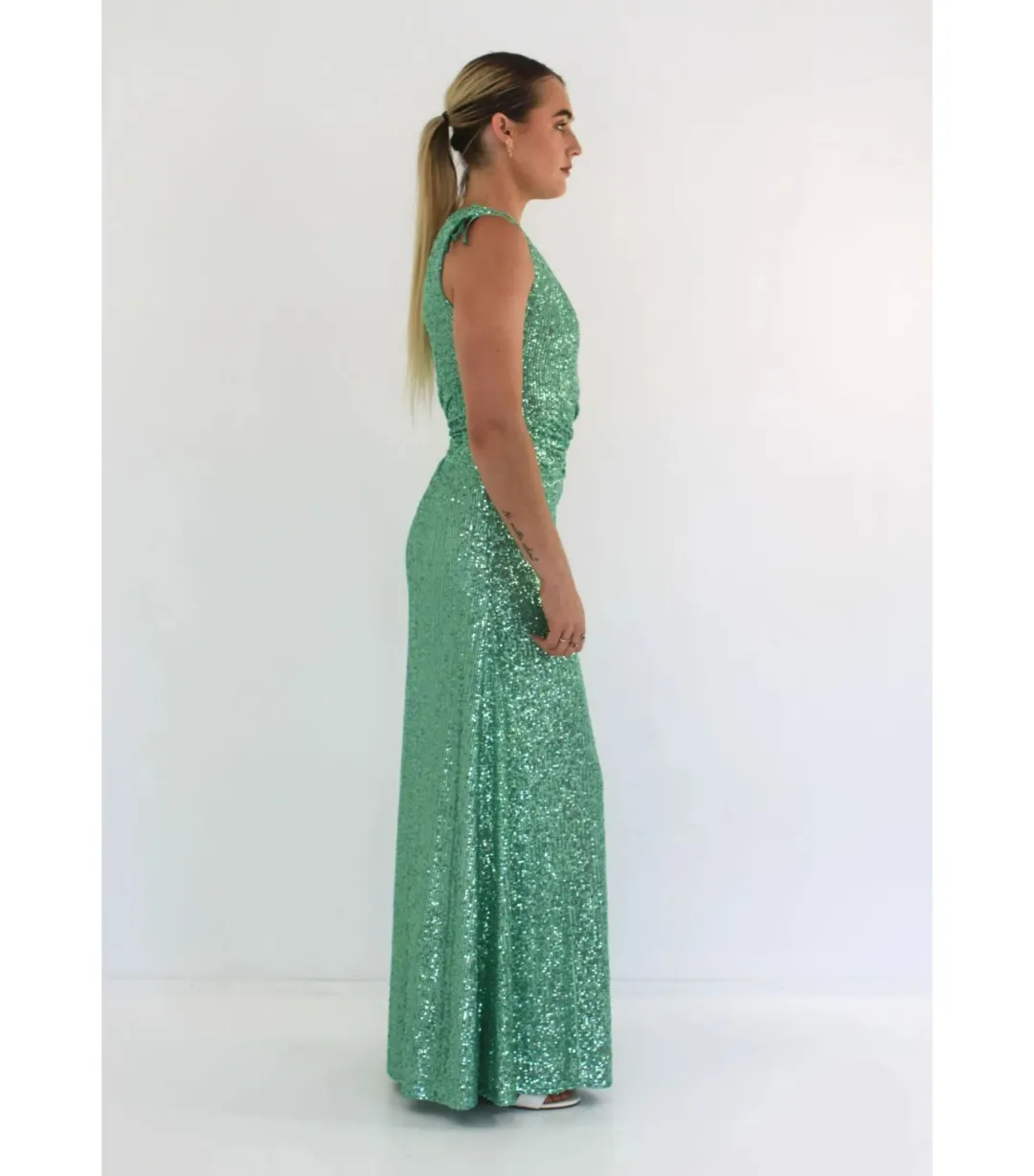 Sonya Moda Nour Mint Sequins Dress Mint Sequins Size AU 10 for rent on The Volte - main image