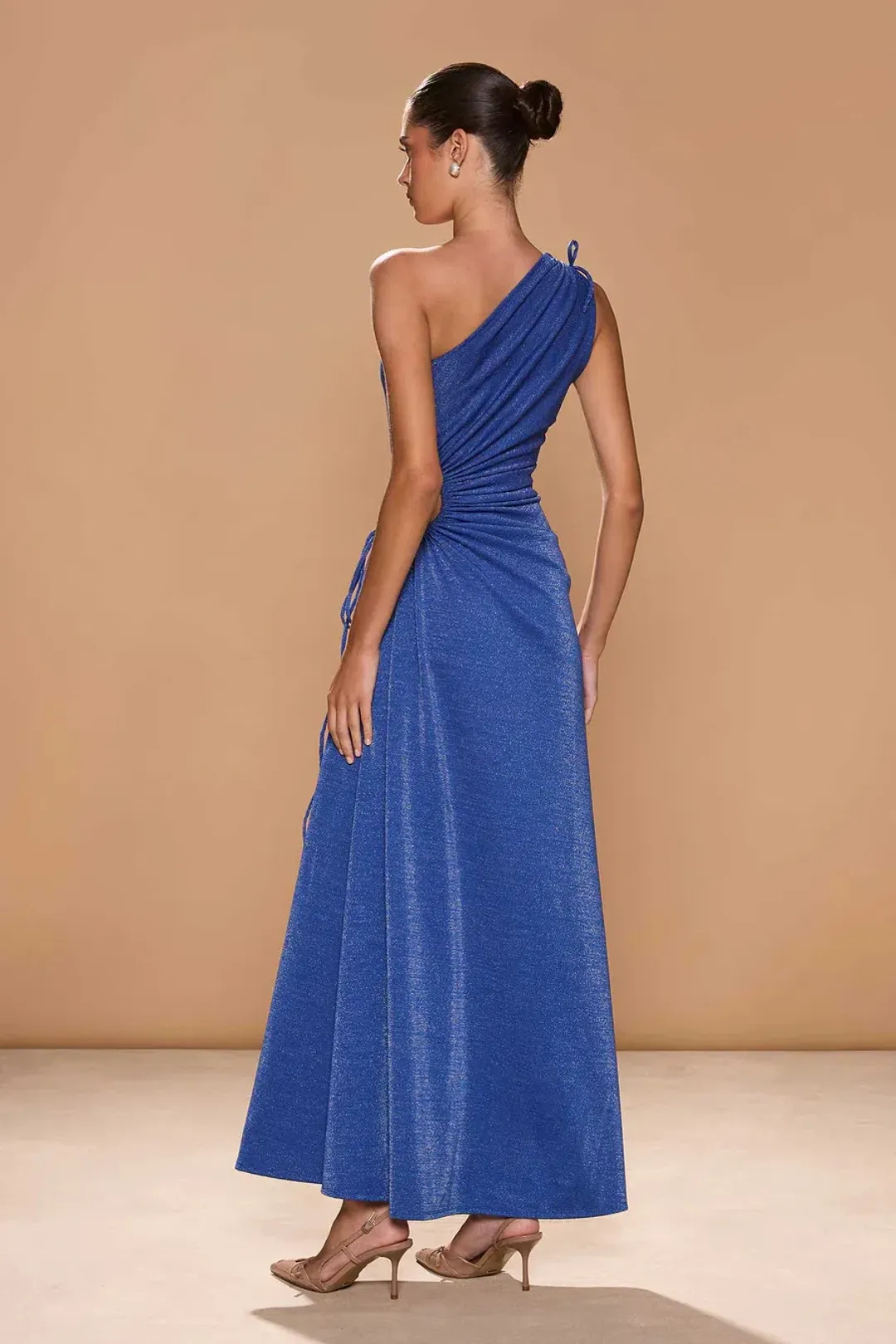 SONYA MODA Nour Blue Shimmer Dress Size 10 for rent on The Volte - main image
