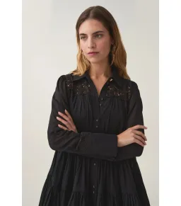 Aje Charmer Lace Trim Mini Dress Black Size AU 6 for rent on The Volte - image 2
