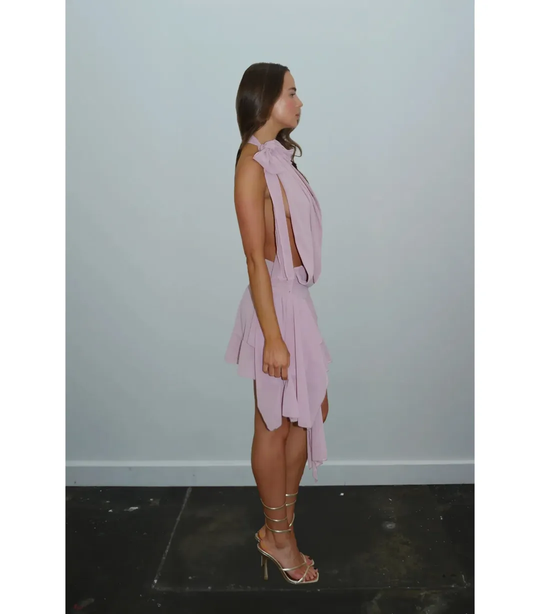 DŽO Louise Dress Dusty Pink Size XS / AU 6 for rent on The Volte - main image