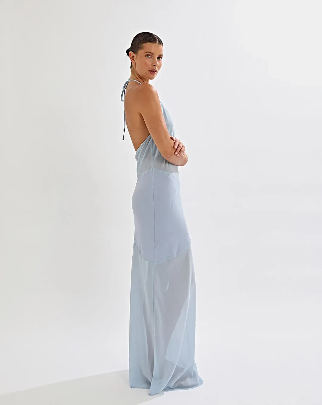 One Mile Eryn Dress in Blue Size 12 for rent on The Volte - main image
