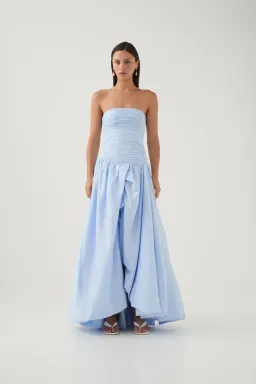 Aje Violette Bubble Hem Maxi Blue AU Size 10 for rent on The Volte - image 1