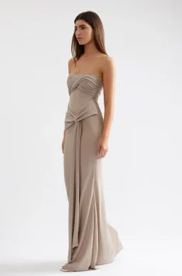 Lexi Clothing Tiffany Dress Champagne Size S - AU 8 for rent on The Volte - image 4