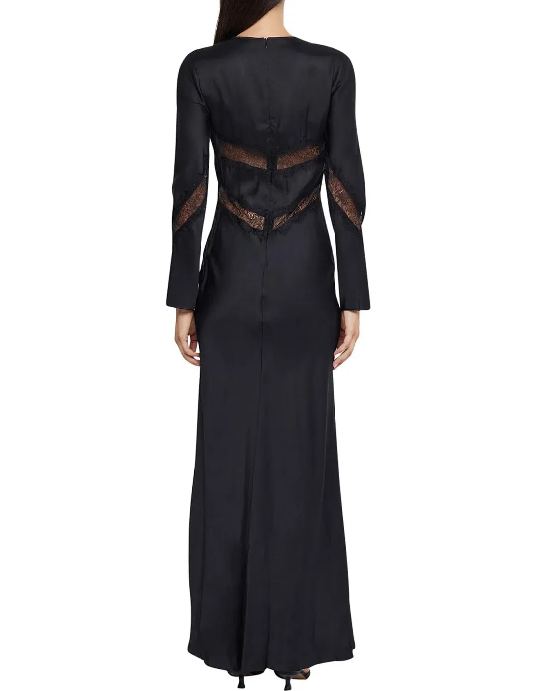 Bec and Bridge Spencer Lace Long Sleeve Black Maxi AU Size 8 for rent on The Volte - main image