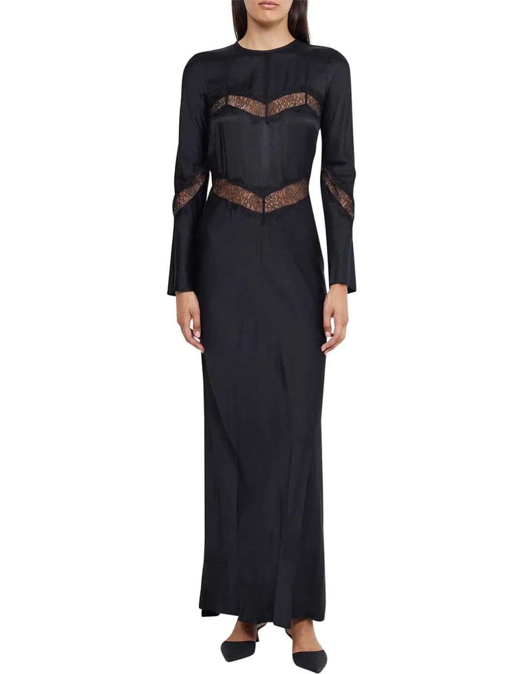 Bec and Bridge Spencer Lace Long Sleeve Black Maxi AU Size 8 for rent on The Volte - main image