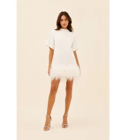 Rachel Gilbert Rita Mini Dress in Ivory Size 2/AU10 for rent on The Volte - image 1