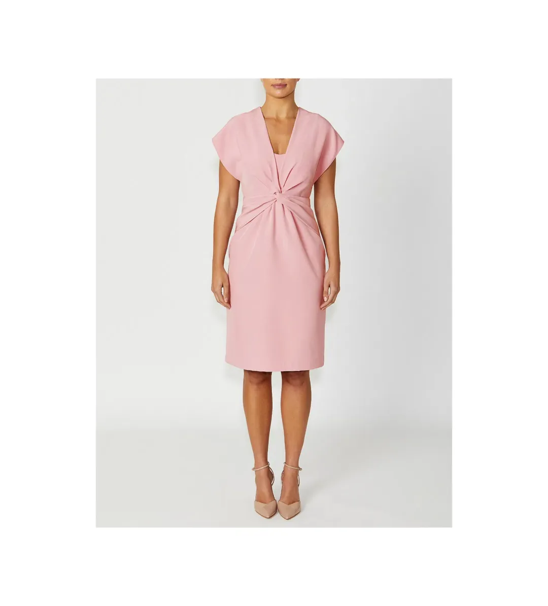 Anthea Crawford Kyla Midi Dress Pink Size AU 16 for rent on The Volte - main image