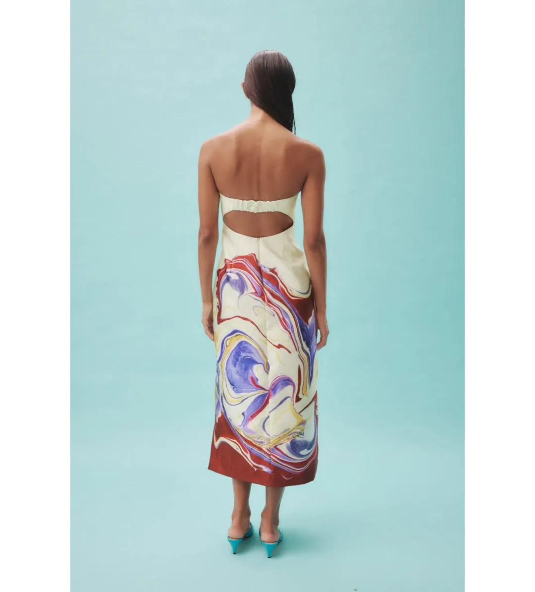 Alemais Luca Corset Midi Dress Multi Size AU 12 for rent on The Volte - main image
