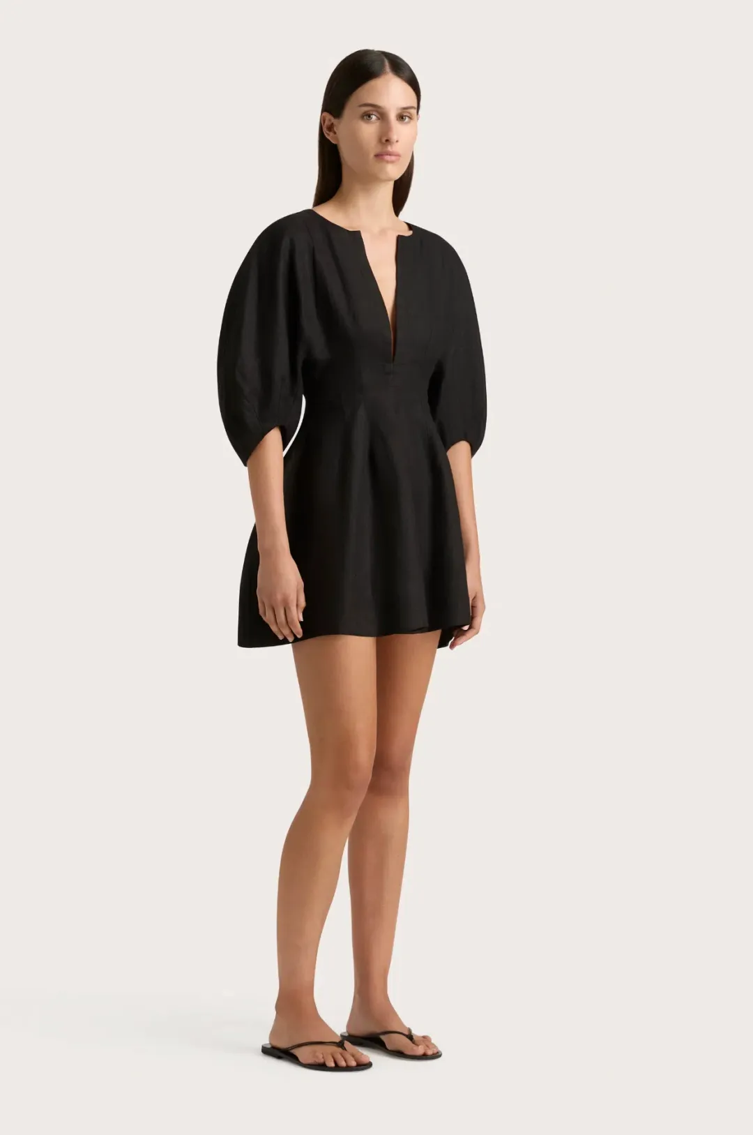 Faithfulll Soleil Mini Dress Black Size 8 for rent on The Volte - main image