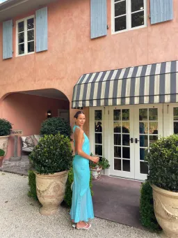 I Am Delilah Jasmine Maxi Dress Blue Lagoon Size 6 for rent on The Volte - image 6