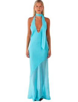 I Am Delilah Jasmine Maxi Dress Blue Lagoon Size 6 for rent on The Volte - image 2