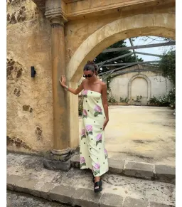 Palm Noosa Alessia Portofino Polka Dot Maxi Dress Print Size 8 for rent on The Volte - image 6
