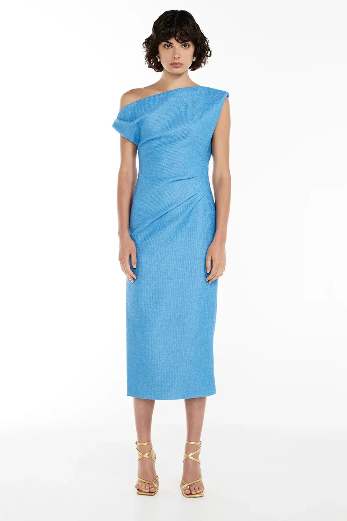 Manning Cartell Inspired Life Midi Dress Blue Size AU 12 for rent on The Volte - main image