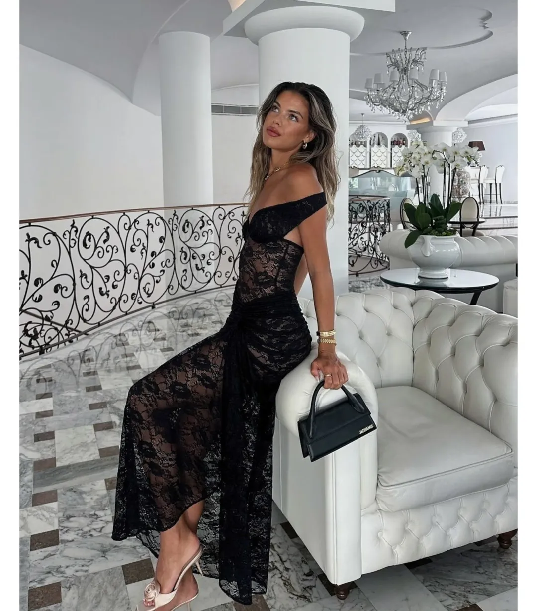 Natalie Rolt Aubrey Dress- Black- Size 2 / AU 10  for rent on The Volte - main image