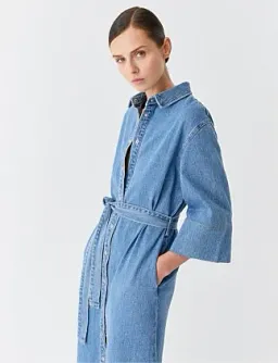 Morrison Fynn Denim Shirt Dress Size 10/2 for rent on The Volte - image 4