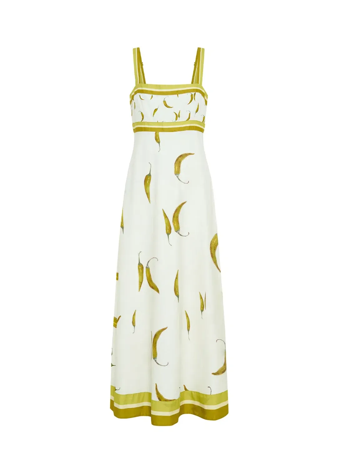 Kivari Margarita Linen Cotton Dress Neutral Motif Size AU 6 for rent on The Volte - main image