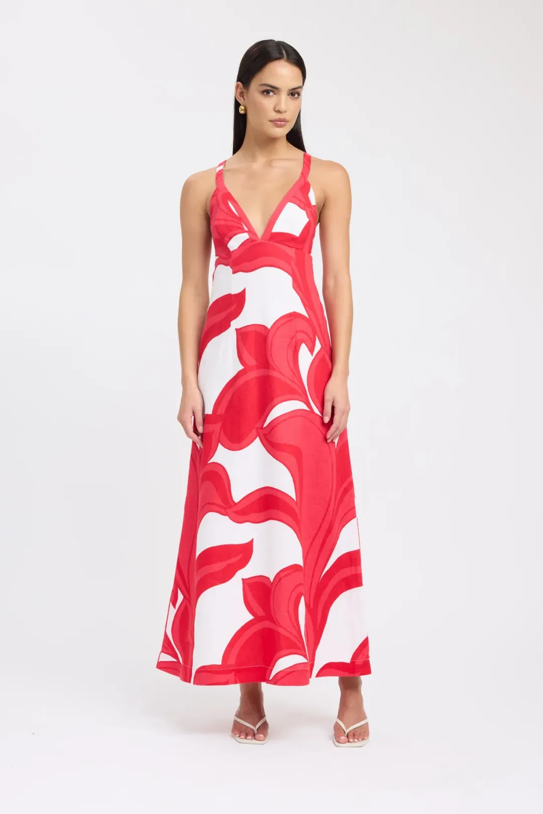Kookai Zani Maxi Dress Red Size 10 for rent on The Volte - main image