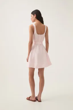 Aje Clay Belted Mini Dress Size 10 for rent on The Volte - image 4
