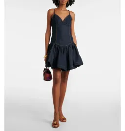 Zimmermann Crush Denim Mini Dress Night Sky Size 0 / AU 8 for rent on The Volte - image 1