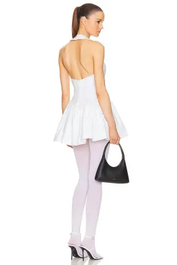 Helsa Faille Halter Mini Dress White Size S / AU 8 for rent on The Volte - image 2