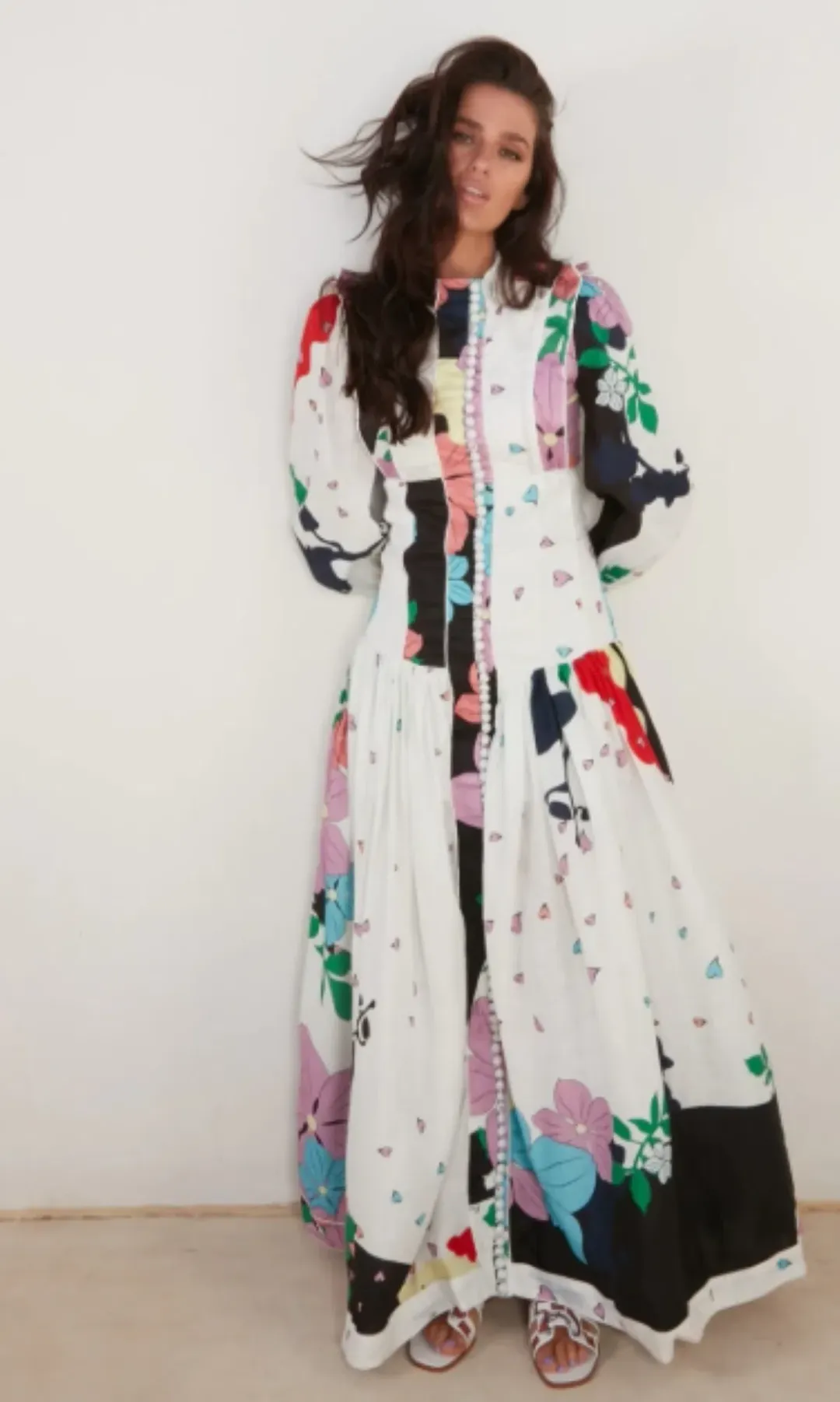Mackenzie Mode Button Me Up Maxi Love Hearts Size 10 for rent on The Volte - main image