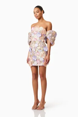 Elliat Perry Embellished Mini Dress in Purple Size L / AU 12 for rent on The Volte - image 9