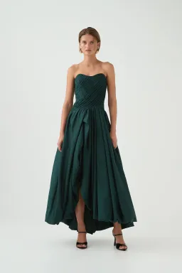 Aje Spatial Maxi Dress in Bonsai Green Size 12 for rent on The Volte - image 1