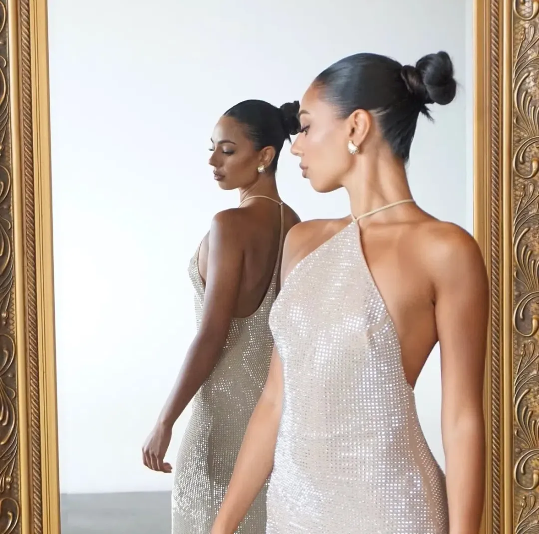 Lawrenzia Naomi Dress Sequin Size 8 for rent on The Volte - main image